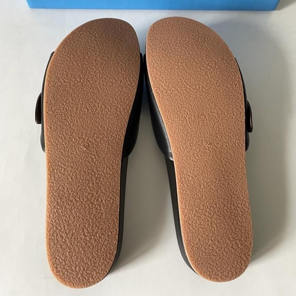 NIB Jack Rogers Dorothy Bow Leather Slide Sandals - Picture 8 of 8